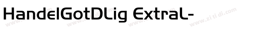 HandelGotDLig ExtraL字体转换